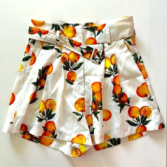 Sheike Orange Print Shorts - Picture 1 of 4